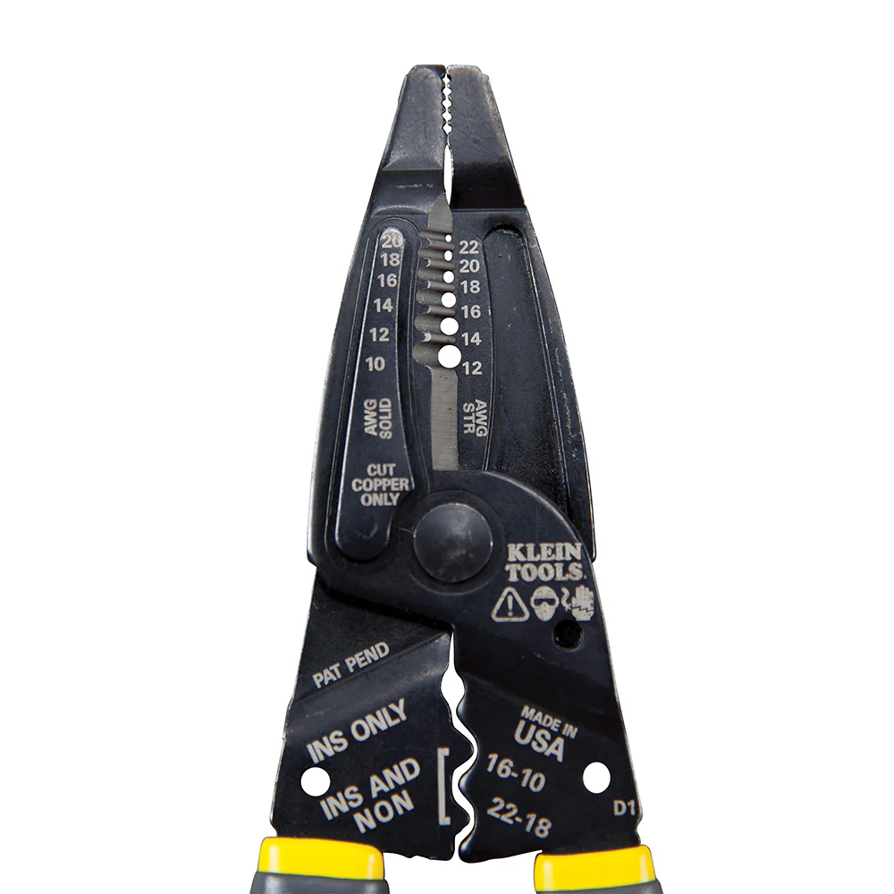 Klein Tools, 1009, Wire Stripper and Crimping Tool, Crimping Capacity 10-22 AWG, Strips 10-20 AWG Solid, 7.75 in Length - Image 8