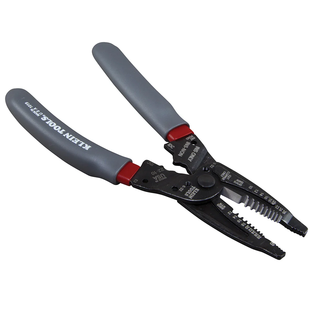 Klein Tools, 1019, Wire Stripper and Crimper Multi Tool, 10-26 AWG solid; 12-28 AWG stranded; Crimps B connectors; Scotchlok® IDC connectors - Image 3