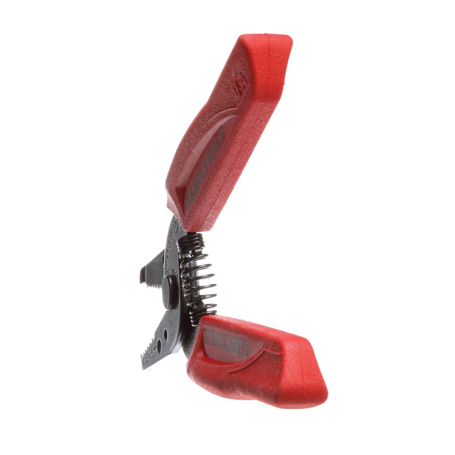 Klein Tools, 11046, Wire Stripper/Cutter, 16-26 AWG, Hardened Steel, 6.25 in, Textured Handles, Red - Image 10