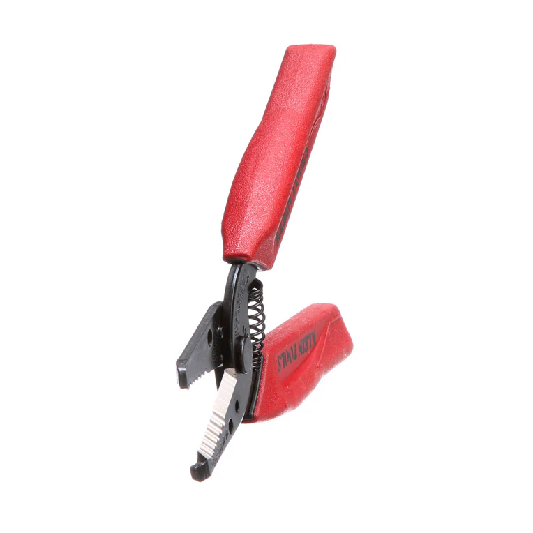 Klein Tools, 11046, Wire Stripper/Cutter, 16-26 AWG, Hardened Steel, 6.25 in, Textured Handles, Red - Image 8