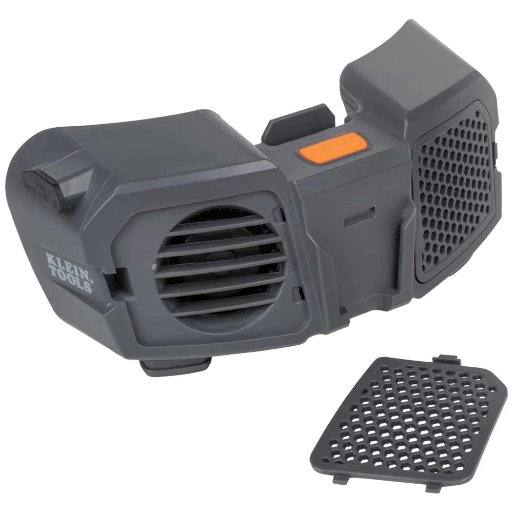 Klein Tools, 60155, Hard Hat Cooling Fan, Dual-Fan Design; Rechargeable Lithium-Ion Battery; Modular Ducts - Image 11