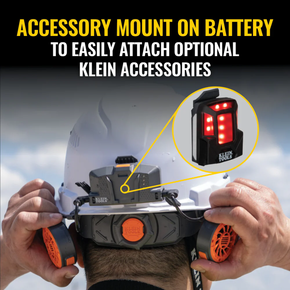 Klein Tools, 60523, Cooling Fan, Lightweight; 10W MAX; Modular Rechargeable Battery; 1.7 in Diameter - Image 4