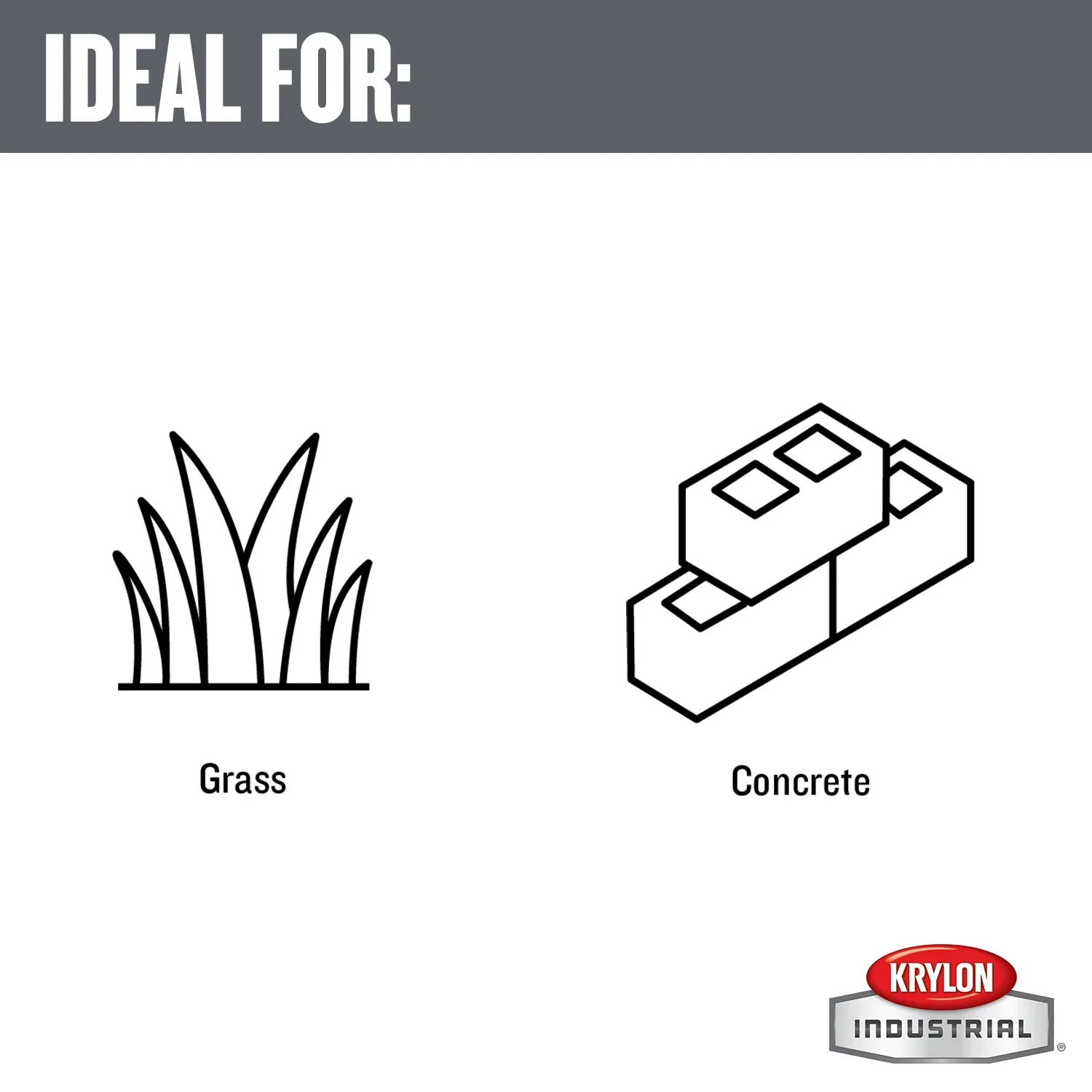 KRYLON A03901004 INDUSTRIAL Marking Paint: Inverted Paint Dispensing, Utility White, 20 oz, 468 Linear ft - Image 3